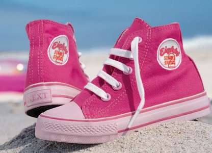 Pink Canvas Boots