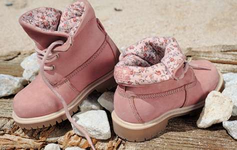 Pink Nubuck Ankle Boots