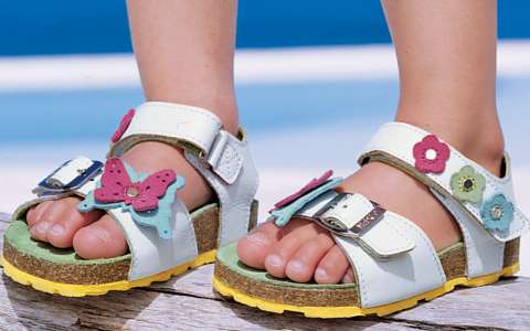 White Corkbed Sandals